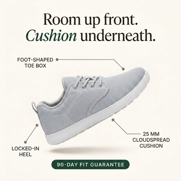 WalkPluma Suite - Wide Toe Box Sneaker
