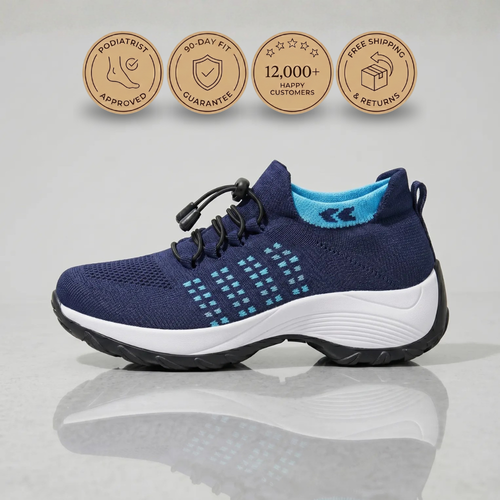 PLUMA Flow Orthopedic Knit Sneaker - Ocean
