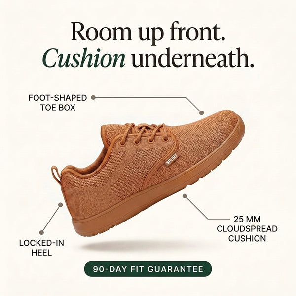 WalkPluma Suite - Wide Toe Box Sneaker