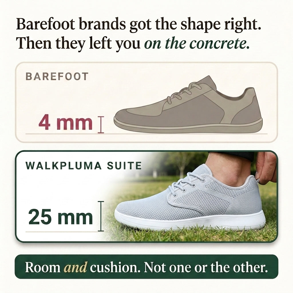 WalkPluma Suite - Wide Toe Box Sneaker