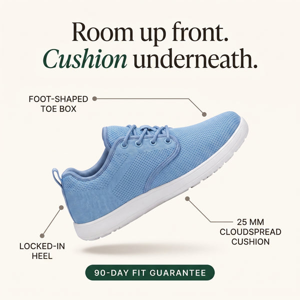 WalkPluma Suite - Wide Toe Box Sneaker