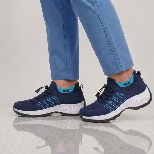 PLUMA Flow Orthopedic Knit Sneaker - Ocean