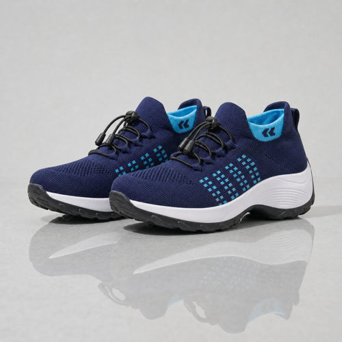 PLUMA Flow Orthopedic Knit Sneaker - Ocean